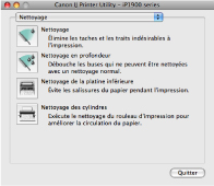 figure : boîte de dialogue Canon IJ Printer Utility