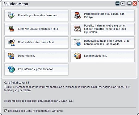 gambar: Solution Menu