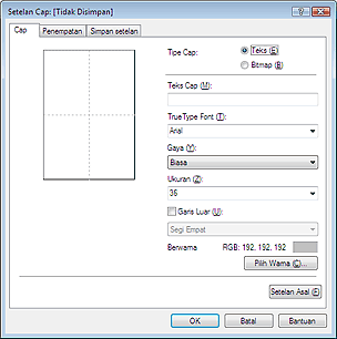 gambar:Kotak dialog Setelan Cap