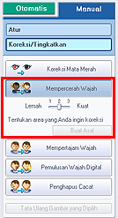 gambar: Mempercerah Wajah pada tab Manual